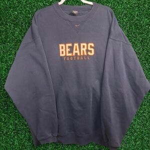 Vintage Center Swoosh Nike Bears Football Crewneck Sweater
